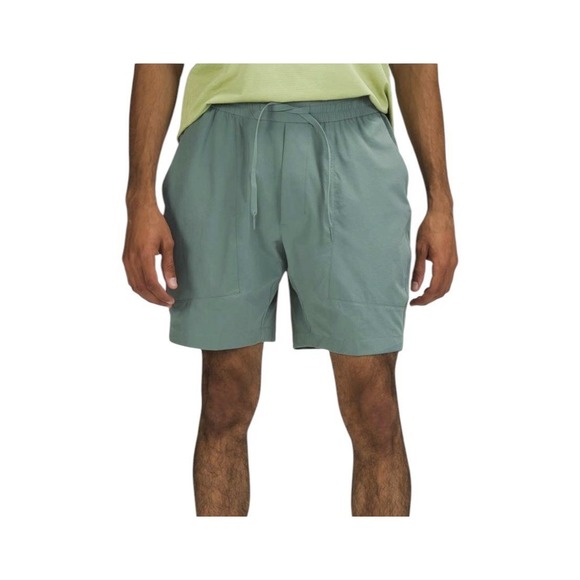 lululemon athletica Other - Lululemon Shorts Bowline Mens Small Stretch Gray  Sage Atheisure Workout Pockets